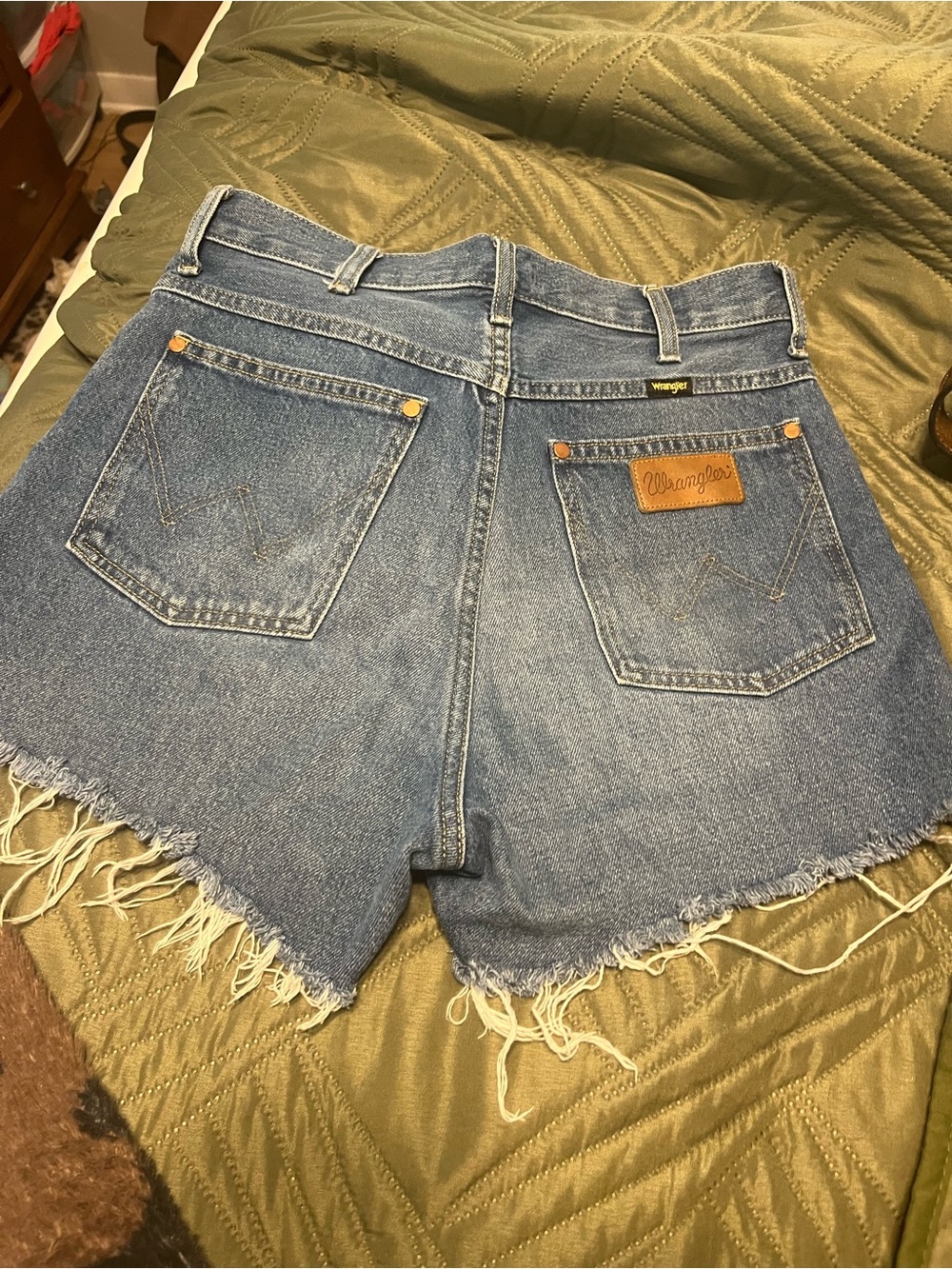 High waisted wrangler shorts
